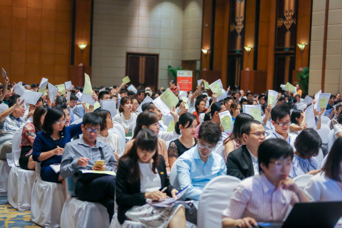 Các cổ đông tham dự đại hội đã nhất trí thông qua nhiều nội dung quan trọng với tỷ lệ tán thành đều trên 97%