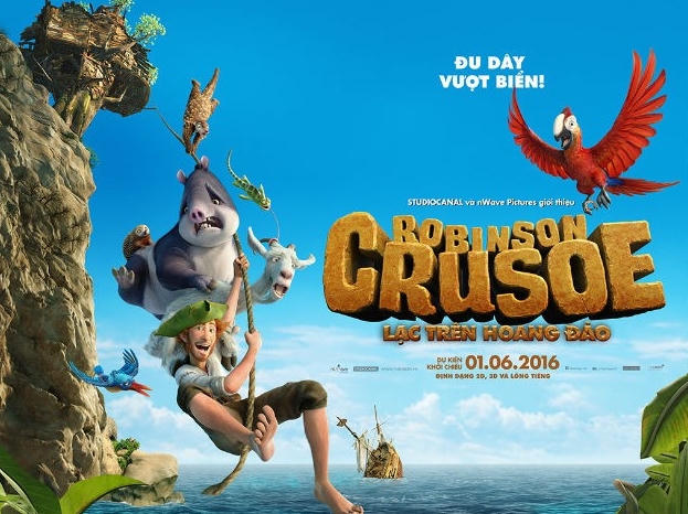 Poster bộ phim “Robinson Crusoe: Lạc trên hoang đảo” - Nguồn: Internet.