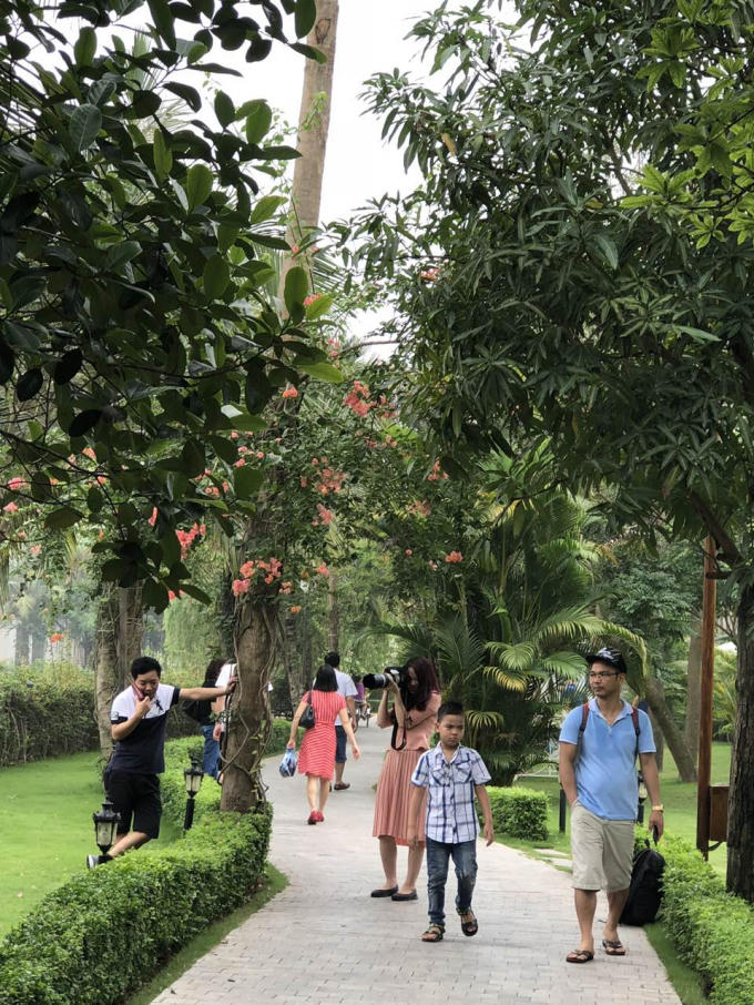 Niềm vui khi được tận hưởng những giây phút thảnh thơi an yên bên những người thân yêu, không gì tuyệt bằng một kỳ nghỉ dài đắm mình trong không gian thoáng đãng, ngập tràn màu xanh của cây cối