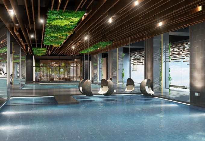 Bể bơi 4 mùa chuẩn Olympic của Sun Grand City Thuy Khue Residence
