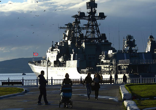 Cận cảnh tàu săn ngầm Severomorsk của Nga.