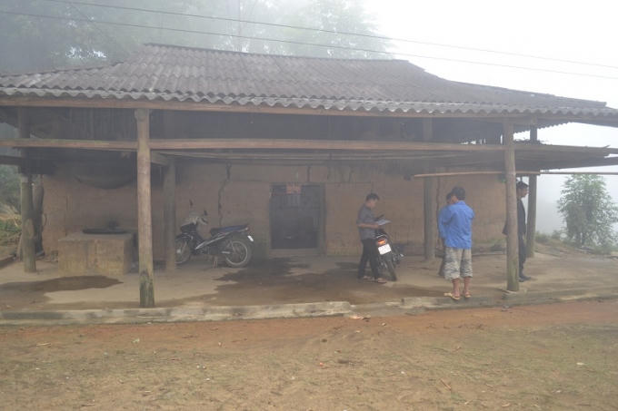 Ngôi nhà hiện tại Thắm đang sống cùng bố mẹ. (ảnh Phàn Giào Họ)