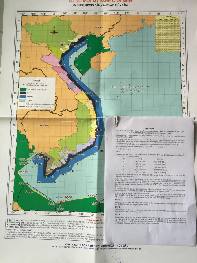 Hiệp định về phân định ranh giới thềm lục địa.