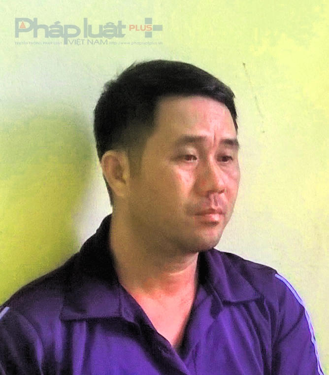 Lê Ngọc Duẩn bị bắt giữ tại cơ quan điều tra sau 2 ngày bỏ trốn. (Ảnh: A.Thắng)