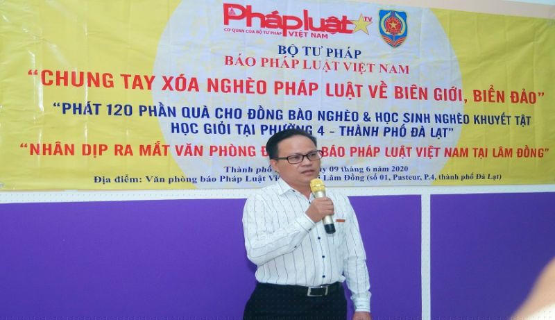  Ông Lương Phi Hổ, Trưởng Đại diện Văn phòng Báo Pháp luật Việt Nam tại Lâm Đồng.