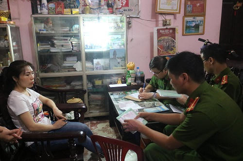 Cơ quan công an đã thu giữ được nhiều tài liệu có liên quan đến việc cho vay nặng lãi của nhóm đối tượng này