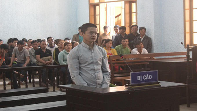 Bị cáo Luyện tại phiên toà. (Ảnh: Uyên Thu)