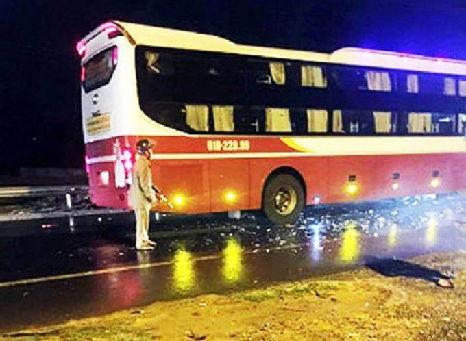 Hiện trường vụ tai nạn.