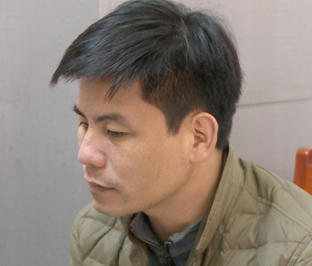 Lê Thảo Nguyên tại cơ quan Công an. (Ảnh: Công an Thanh Hóa)