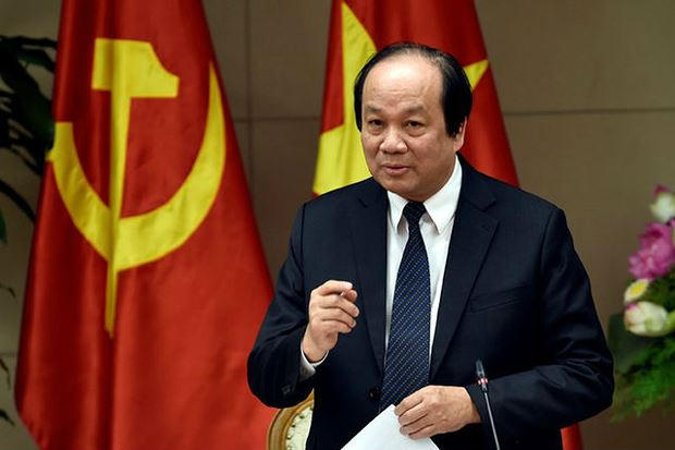Chủ nhiệm Văn phòng Chính phủ Mai Tiến Dũng phát biểu tại cuộc họp triển khai hoạt động của Tổ công tác giúp việc Ủy ban Quốc gia về Chính phủ điện tử.