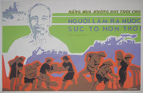 H&igrave;nh ảnh Chủ tịch Hồ Ch&iacute; Minh qua tranh &aacute;p ph&iacute;ch