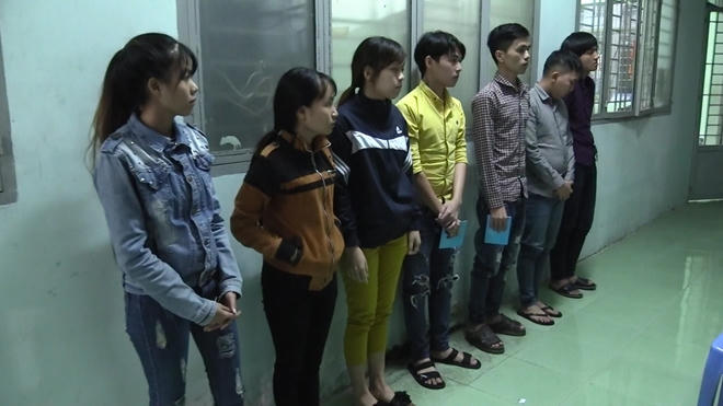 Các đối tượng bị bắt giữ. (Ảnh: báo Công an nhân dân)