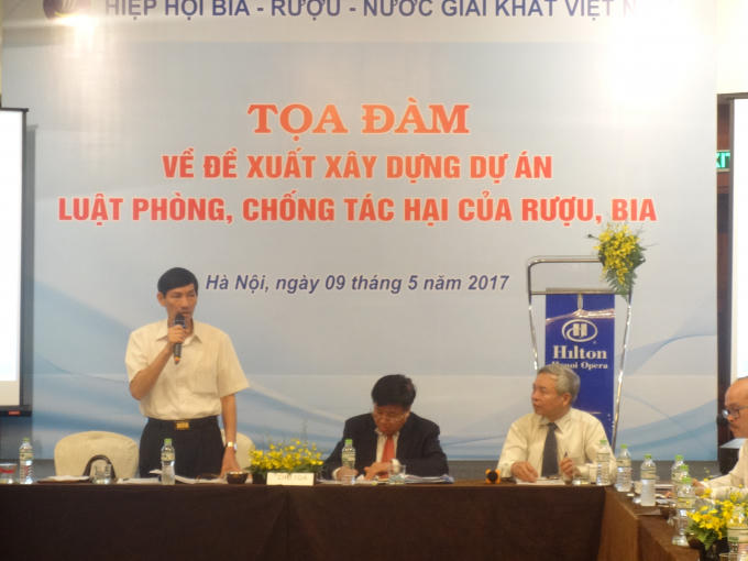 Tại buổi tọa đàm về Đề xuất xây dựng Dự án Luật phòng chống tác hại của rượu, bia diễn ra sáng 9/5.
