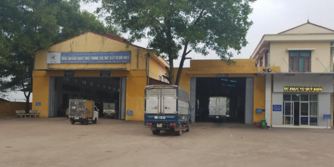 Trung Tâm đăng kiểm xe cơ giới 9801S có địa chỉ tại Đồi Chỉ Chèo, Xương Giang, TP Bắc Giang