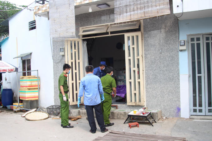 Căn nhà nơi phát hiện thi thể người đàn ông.