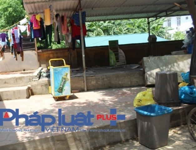 Vị trí hệ thống xử lý nước thải y tế của Bệnh viện Sản – Nhi tỉnh Vĩnh Phúc.