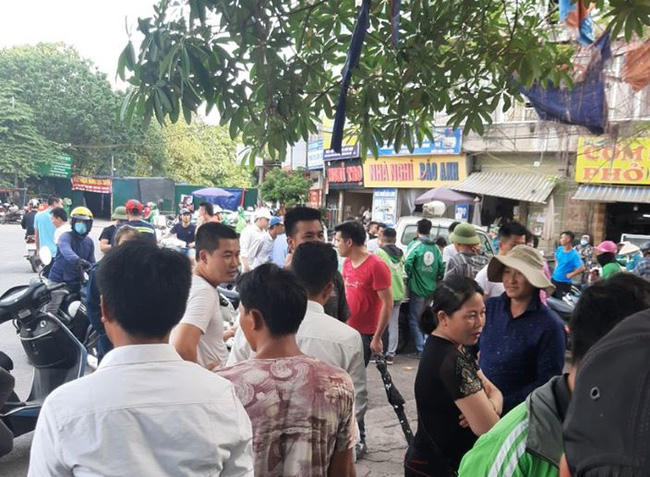 Hiện trường vụ việc.