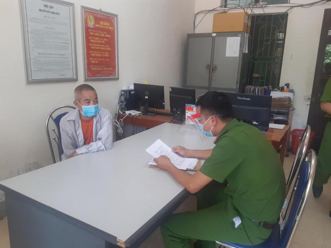 Ông T.N.H khai nhận với cơ quan chức năng.