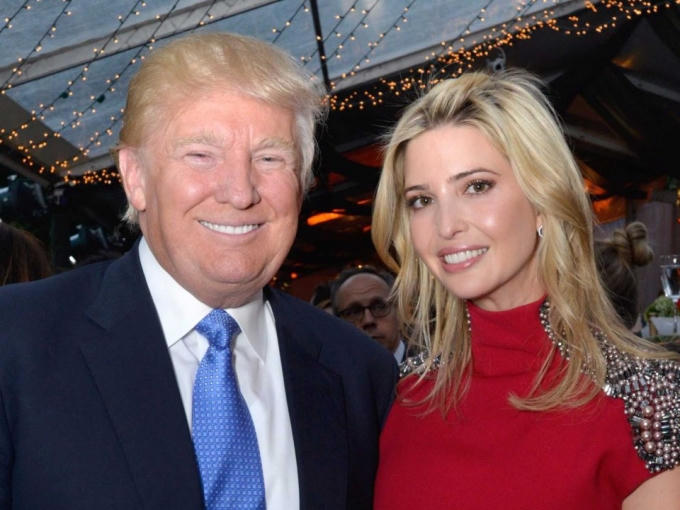 Donald Trump và con gái Ivanka. (Ảnh: Getty Images)