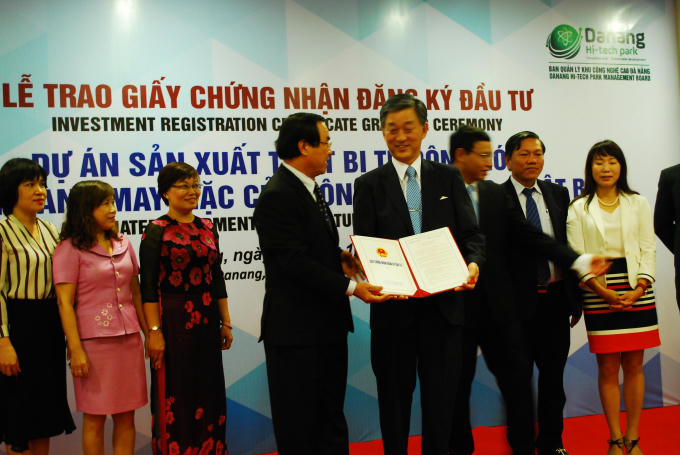 Dự án có tổng mức đầu tư gần 30 triệu USD tại Khu công nghệ cao Đà Nẵng sản xuất các máy may công nghiệp điều khiển tự động.