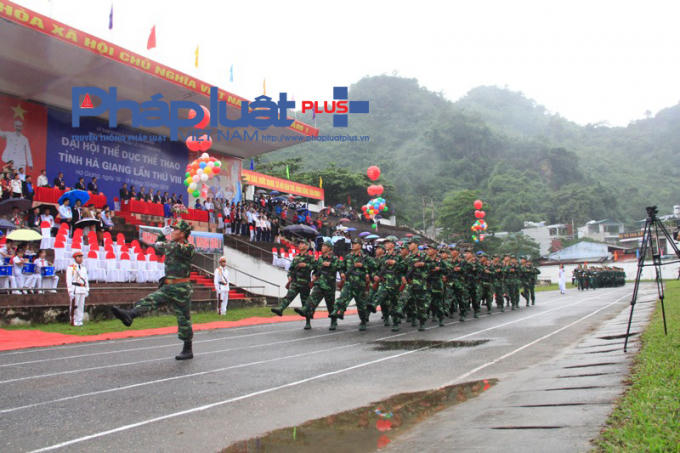 Đại hội Thể dục thể thao tỉnh Hà Giang được tổ chức hoành tráng.