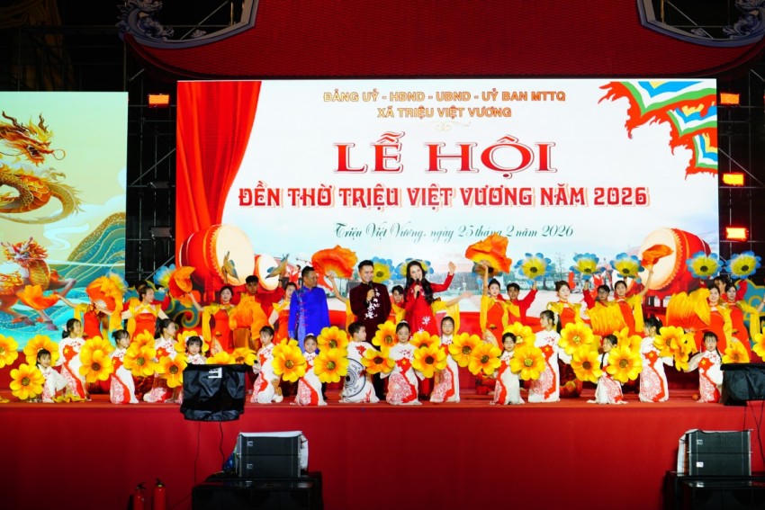 Lễ hội Đền thờ Triệu Việt Vương năm 2026 khai mạc vào tối ngày 25/2.