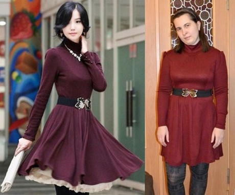 Dù hình thể không đẹp được như người mẫu, nhưng ít ra bạn xứng đáng có được một chiếc váy đẹp hơn là thảm họa này.