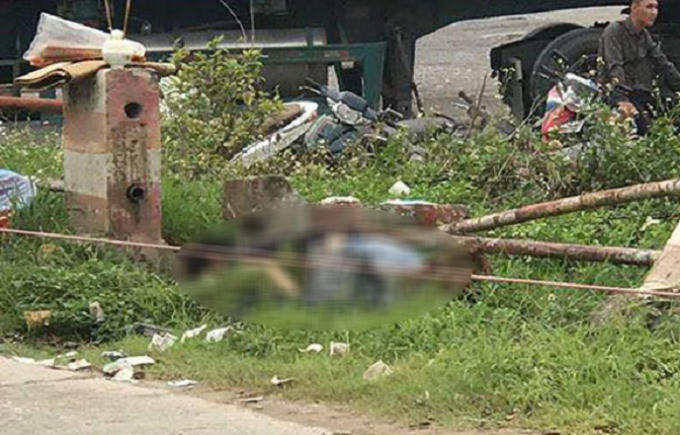 Hiện trường nơi phát hiện thi thể tài xế taxi bị sát hại.