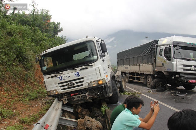 Hiện trường vụ tai nạn. Ảnh: Trung Hiền