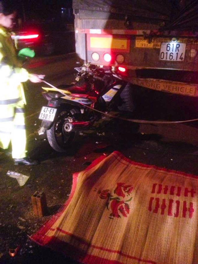 Hiện trường vụ tai nạn. Ảnh: FB DDTN.