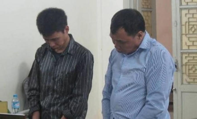 Các bị cáo tại tòa.