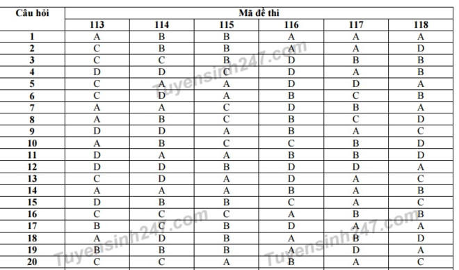 Gợi &yacute; đ&aacute;p &aacute;n 24 m&atilde; đề To&aacute;n thi THPT quốc gia 2017