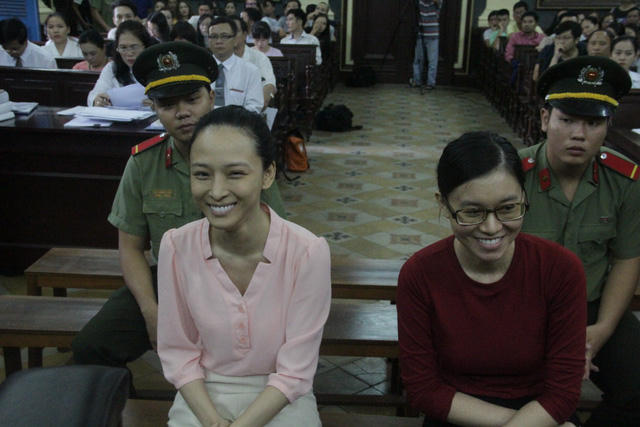 Phương Nga cảm ơn HĐXX đã cho mình tại ngoại.