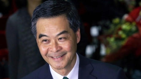 Ông Lương Chấn Anh, trưởng đặc khu hành chính Hong Kong, hiện nhận mức lương hàng năm là 530.000 USD, cao gấp gần 17 lần mức thu nhập trung bình của người dân Hong Kong. Ảnh: SCMP