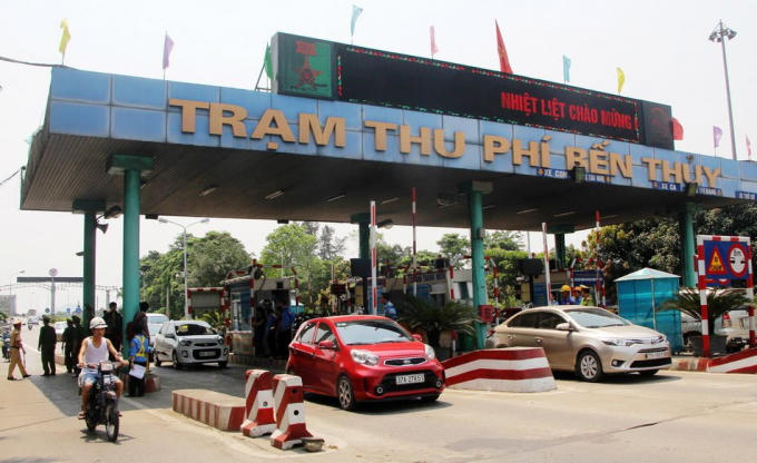Trạm thu phí BOT Bến Thủy 1, nơi khởi đầu cho việc người dân tập trung phản đối.