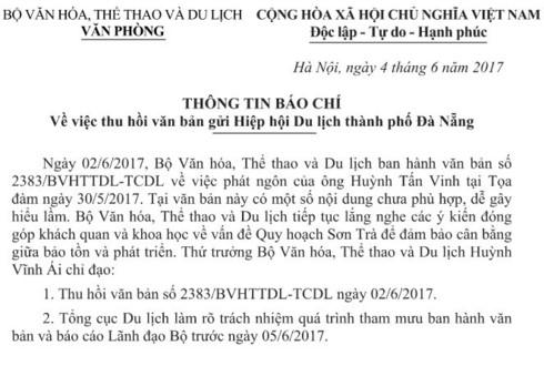 "Văn bản thu hồi văn bản".