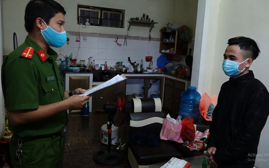 Cơ quan Cảnh sát điều tra Công an TP. Đồng Hớn tiến hành khám xét nơi ở của Lương Minh Ngọc.