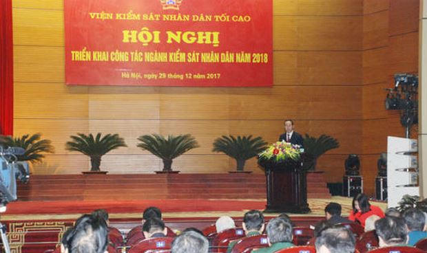 Chủ tịch nước Trần Đại Quang, Trưởng ban Chỉ đạo cải cách tư pháp Trung ương phát biểu tại Hội nghị.