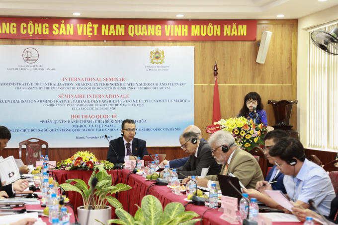 Hội thảo quốc tế về chủ đề “Phân quyền hành chính: Chia sẻ kinh nghiệm giữa Marốc và Việt Nam”.