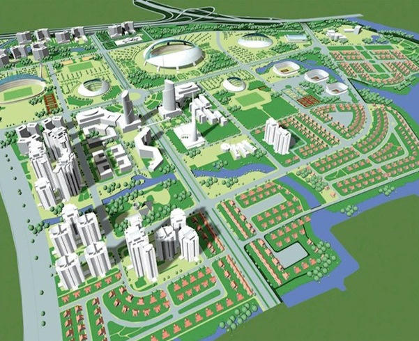 Phối cảnh khu liên hợp thể thao Rạch Chiếc