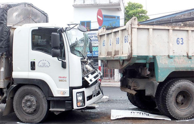 Hiện trường vụ tai nạn.