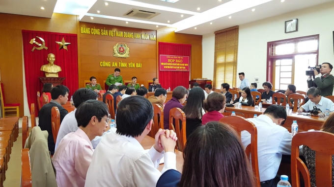 Toàn cảnh buổi họp báo. (Ảnh Huy Trung)