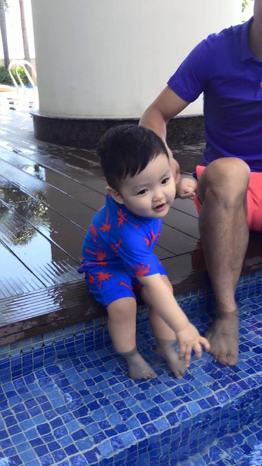 Con trai đầu lòng của Tâm Tít tên là Chí An.