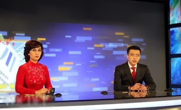 BTV Quang Minh và Hoài Anh, Vân Anh từng là những cặp MC được yêu thích trên sóng Thời sự.