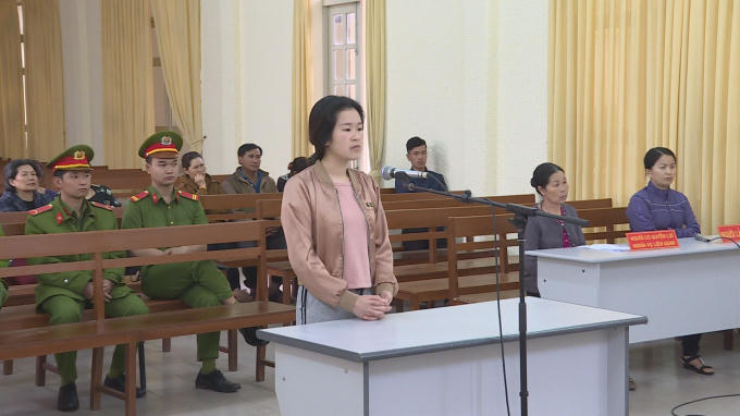 Bị cáo Phạm Phương Uyên tại phiên tòa.