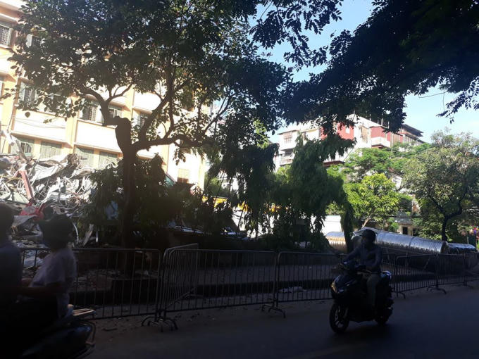 Quận Ba Đình tiếp tục cưỡng chế công trình vi phạm tại mương Phan Kế Bính