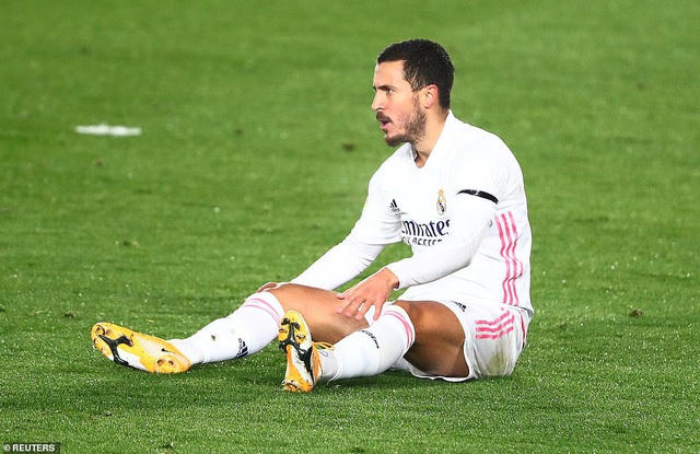Chấn thương của Hazard khiến Real Madrid chịu tổn thất ở hiệp 1