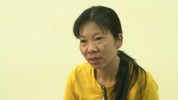 Đối tượng Nguyễn Hồng Thi tại cơ quan công an.