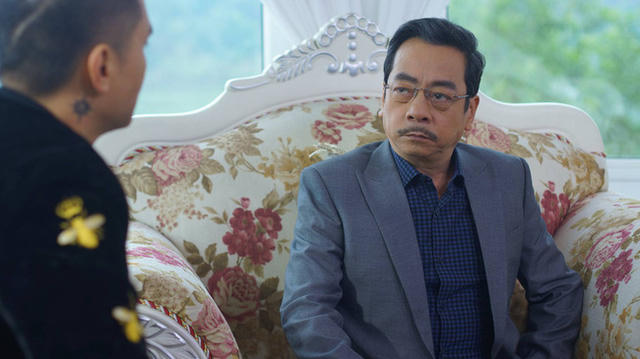 NSND Hoàng Dũng trong vai "ông trùm" Phan Quân của phim "Người phán xử".