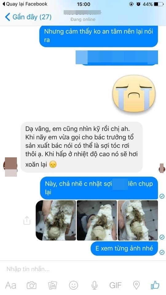 Lời giải thích của nhân viên nhà hàng mà N.N cho rằng chưa thỏa đáng.